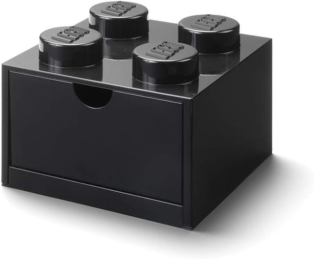 Room Copenhagen LEGO Desk Drawer 4 , storage box (black, knobs) Room Copenhagen