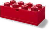 Room Copenhagen LEGO Desk Drawer 8 , storage box (red, knobs) Room Copenhagen
