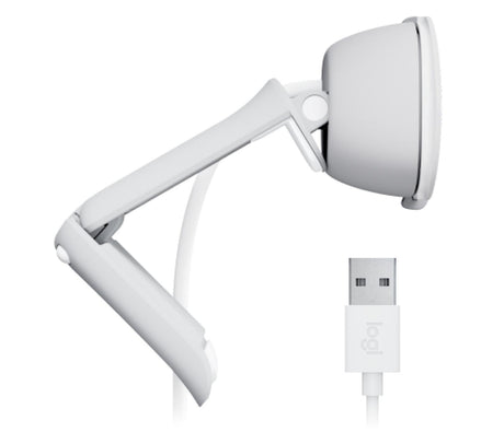 Logitech - Brio 100 Full HD Webcam - Off White