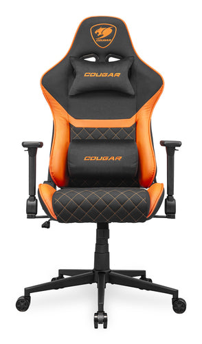 COUGAR Armor One V2 F, PVC/stof, sort/Orange gamingstol – produktvisning