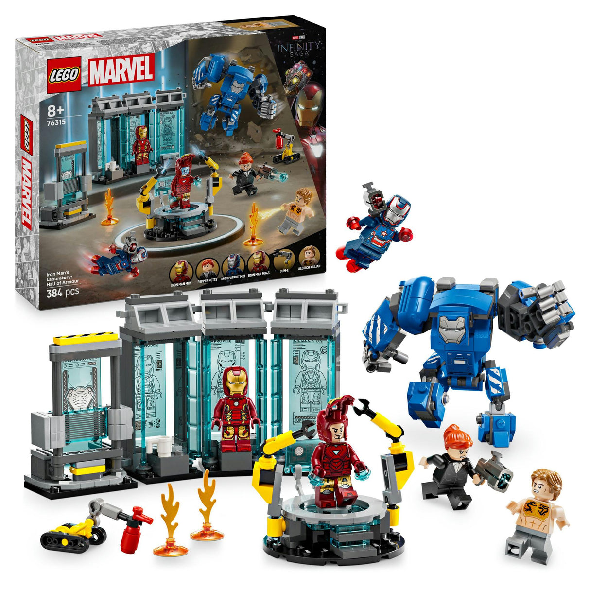 LEGO 76315 Marvel Super Heroes Iron Man's Laboratory: Hall of Armor LEGO