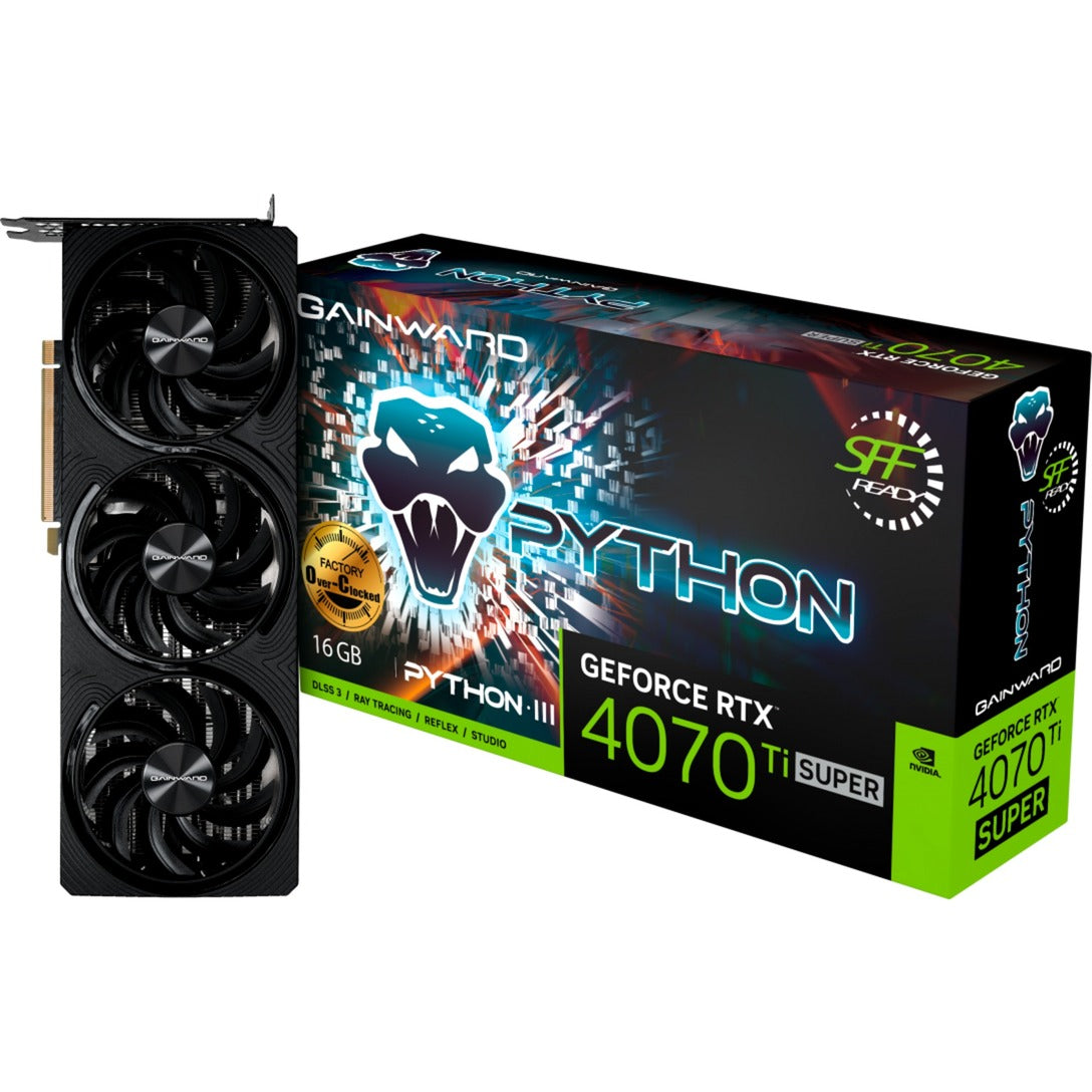 Gainward GeForce RTX 4070 Ti SUPER Python III OC, graphics card (DLSS 3, 3x DisplayPort, 1x HDMI 2.1a) Gainward