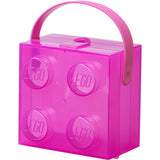Room Copenhagen LEGO Box with Handle, Storage Box (violet/transparent) Room Copenhagen