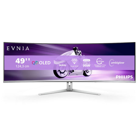 Philips Evnia 8000 49M2C8900L 49 5120 x 1440 (UltraWide) HDMI DisplayPort USB-C 144Hz  Dockingskærm Philips