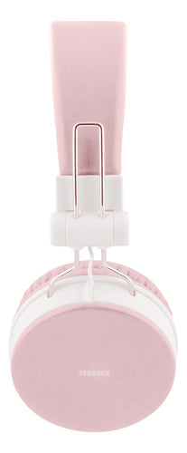 Foldbar on-ear BT headset, 3,5 mm, lyserød streetz