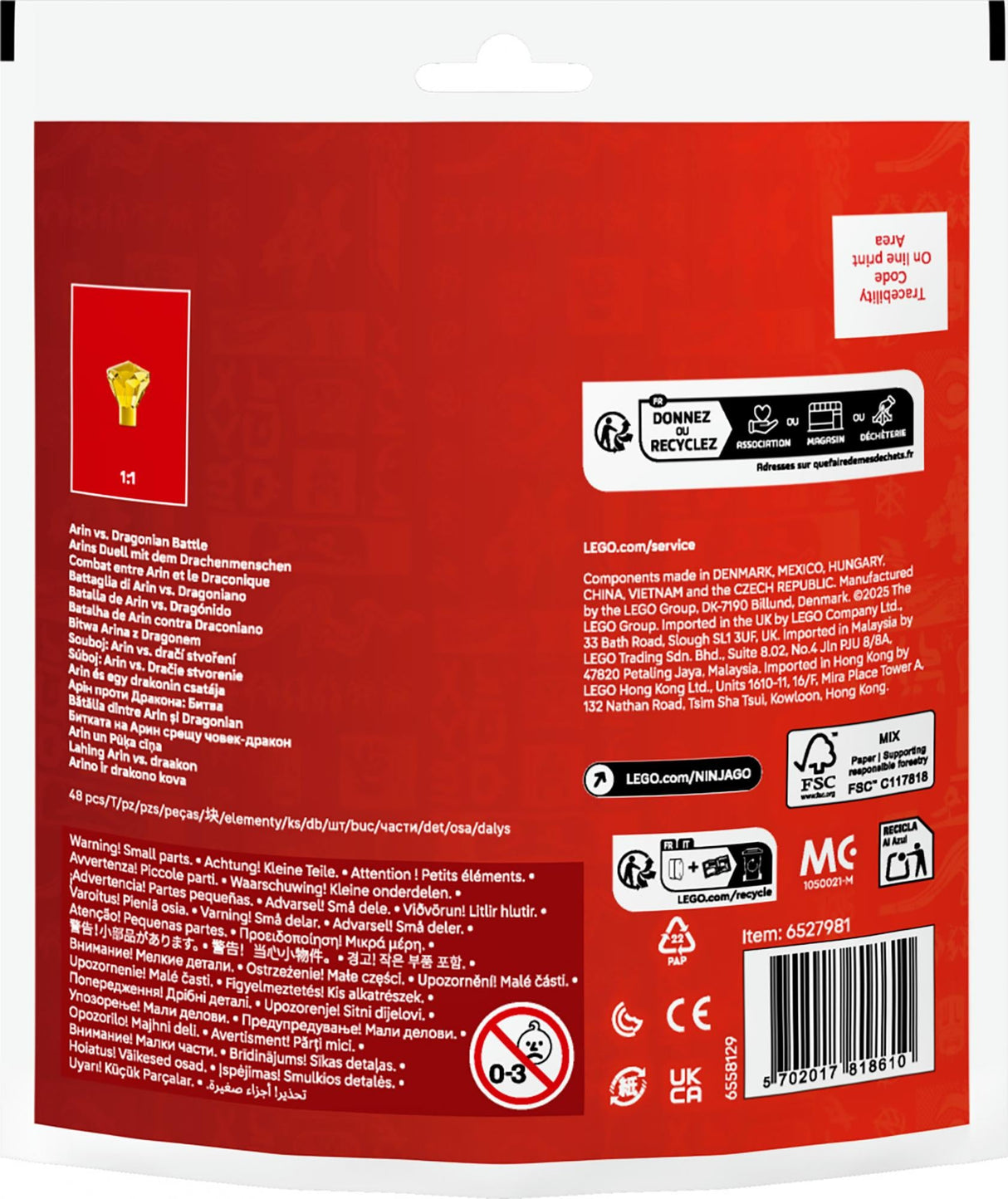 LEGO 30700 Ninjago Arin's Battle with the Dragon Man LEGO