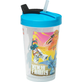Room Copenhagen LEGO Mug with Straw Ninjago Classic Black (black/red, 500ml) Room Copenhagen