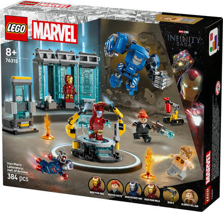 LEGO 76315 Marvel Super Heroes Iron Man's Laboratory: Hall of Armor