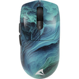 Sharkoon SKILLER SGM25W Ocean gamingmus med blåt og turkis havmotiv