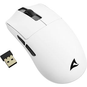 Hvid Sharkoon FIREGLIDER One gamingmus og USB-nanomodtager