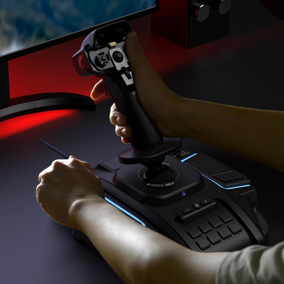 HORI - PS5 Flight Stick - Ace Combat 8: Wings of Theve - Black HORI