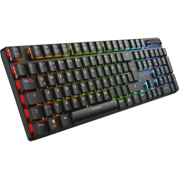 Sharkoon PureWriter W100 tastatur – silent, tysk layout