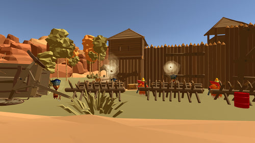 Wild West Shooter Game -Twin Wild West Shooter Revolvers Bundle (CIB)