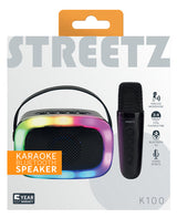 K100 Karaoke Speaker with microphone, 5W, black streetz