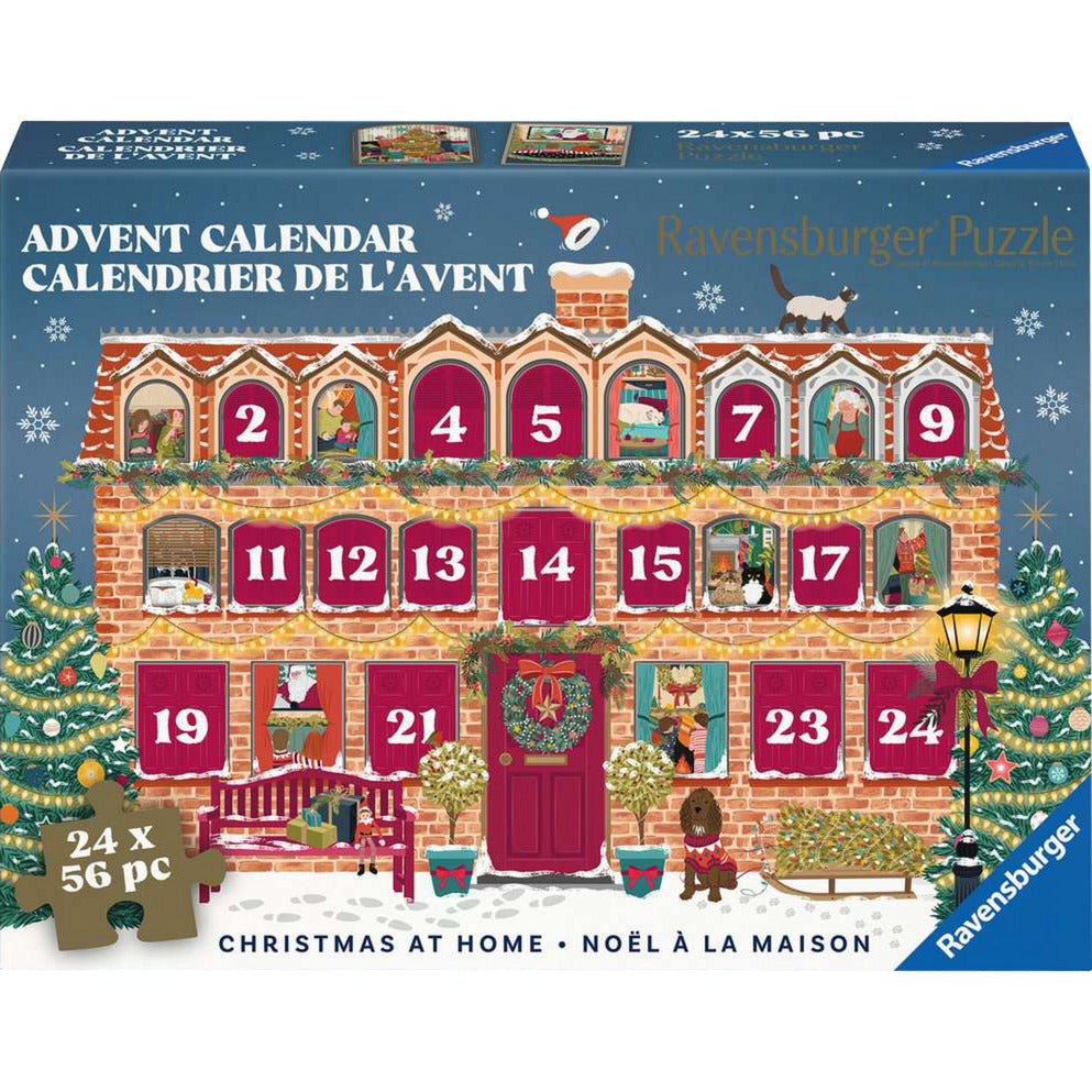 Ravensburger Christmas at Home puslespil-julekalender – tysk udgave
