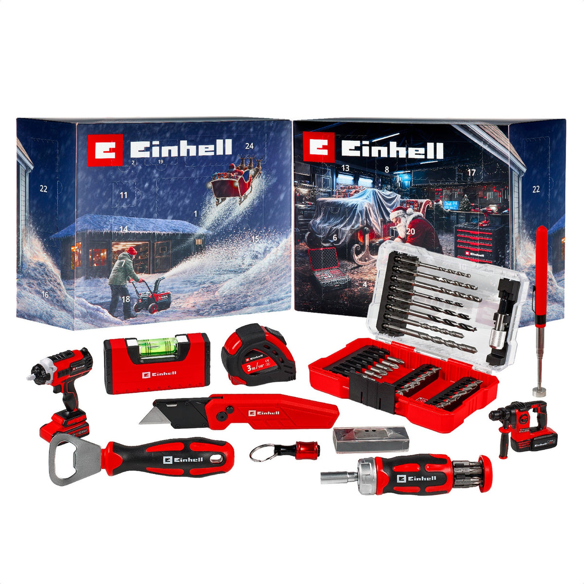 Einhell KWB julekalender 2026 – værktøj og tilbehør, 48 dele