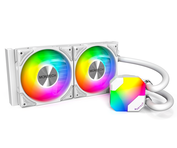 Montech Hyper Flow ARGB 240 AIO, vit