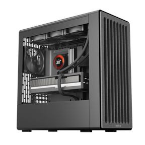 HAVN BF 360 Flow – sort Mid Tower kabinet med præinstallerede high-performance fans HAVN