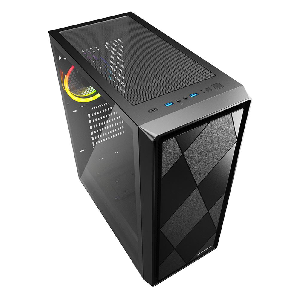 Sharkoon VS8 RGB , tower case (black, tempered glass) Sharkoon