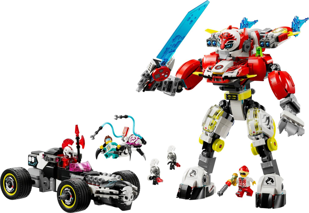 LEGO 71497 DREAMZzz Cooper's Tiger Mech and Zero's Hot Rod car LEGO