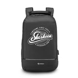 Sharkoon Backpack Black 16L Water-Repellent 600D Polyester USB Charging 7-Compartment Laptop Backpack Sharkoon
