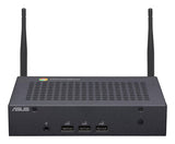 ASUS Fanless Chromebox CF40-BC012UN – skråt forfra med antenner