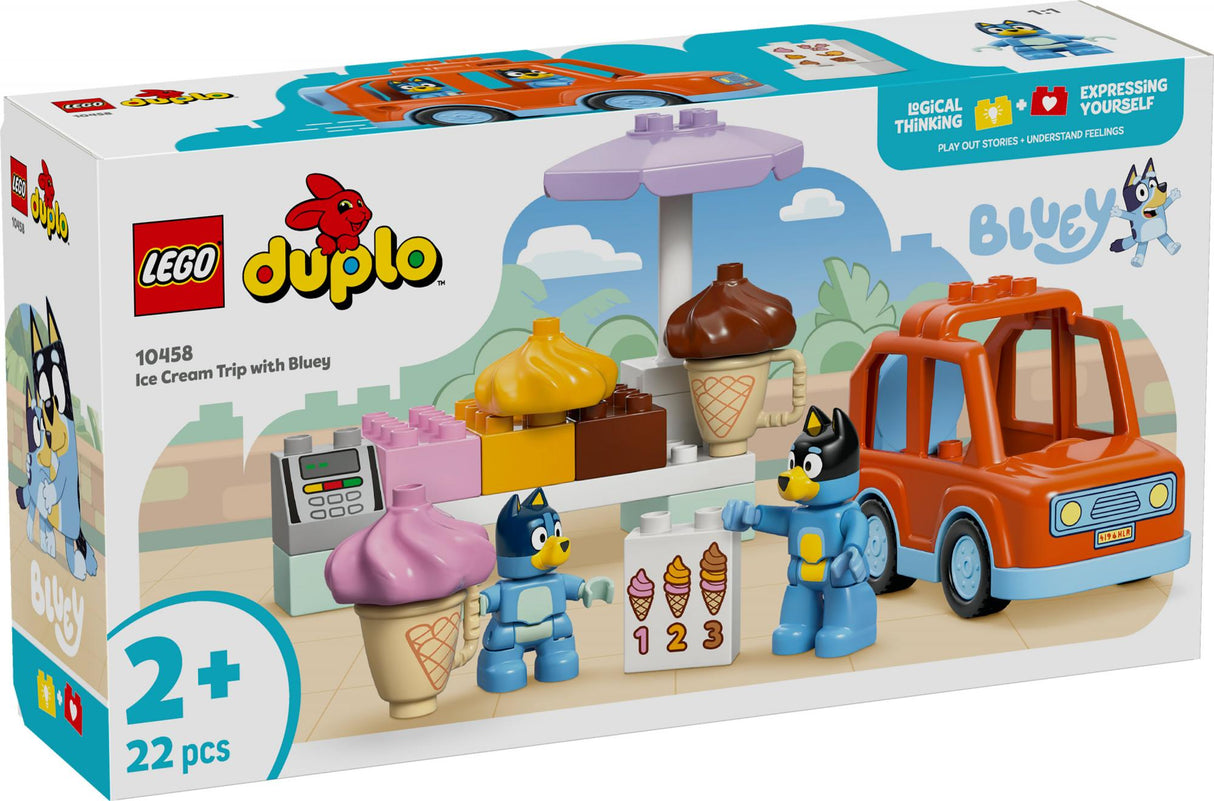 LEGO - DUPLO Bluey - Ice Cream Trip with Bluey (10458) LEGO