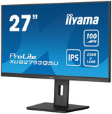 iiyama ProLite XUB2793QSU-B6 27 2560 x 1440 (2K) HDMI DisplayPort 100Hz Pivot Skærm Iiyama