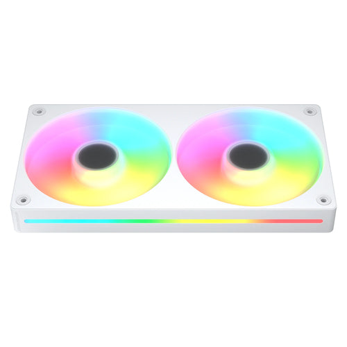 COUGAR Unity240-FB, 240 ARGB PWM, hvid Forward kabinetblæser – produktvisning