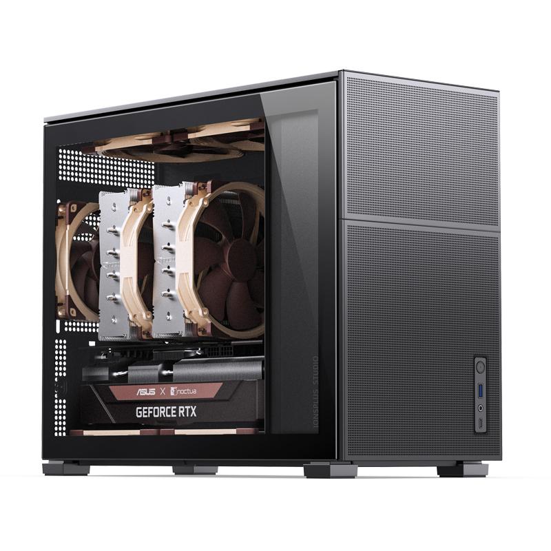 Jonsbo D31 MESH mATX Case, Tempered Glass - Sort