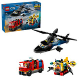 LEGO 60462 City Combination Set with Helicopter, Fire Truck and Submarine, Construction Toy LEGO