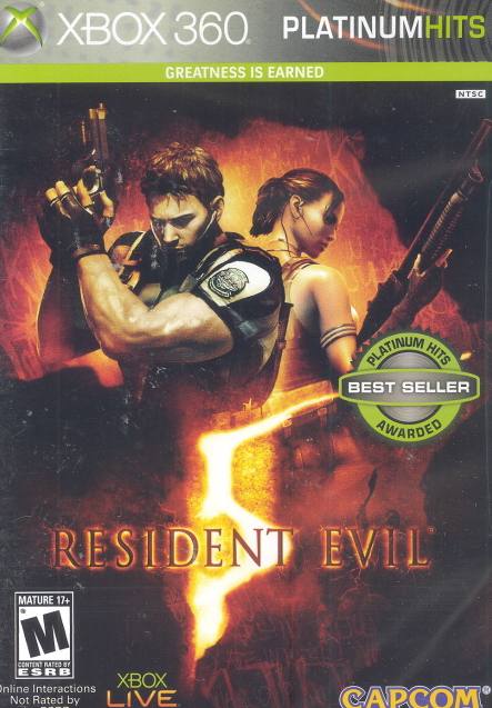 Resident Evil 5 (Platinum Hits) (Import) – Xbox 360 – spilomslag