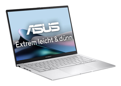 ASUS Zenbook 14 OLED UX3405CA-QD1302W – set skråt forfra; layout på billedet er illustrativt