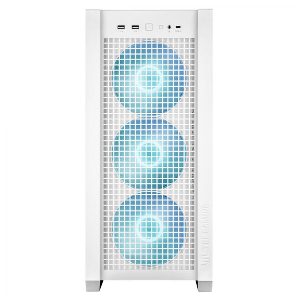ASUS TUF Gaming GT302 TG ARGB ATX Midi-Tower - Vit