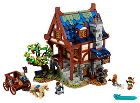 LEGO Ideas 21325 – Middelaldersmedje – bygget smedje med hest, vogn og minifigurer
