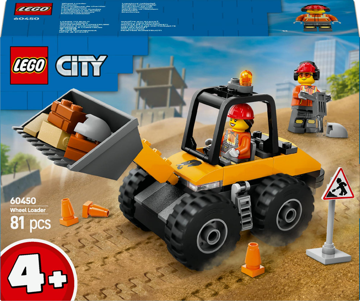 LEGO - LEGO City - Yellow Construction Wheel Loader (60450) LEGO