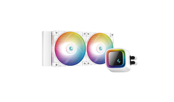 Deepcool LS520 WH Processorvätskekylningssystem 1-pack Vit 120 mm