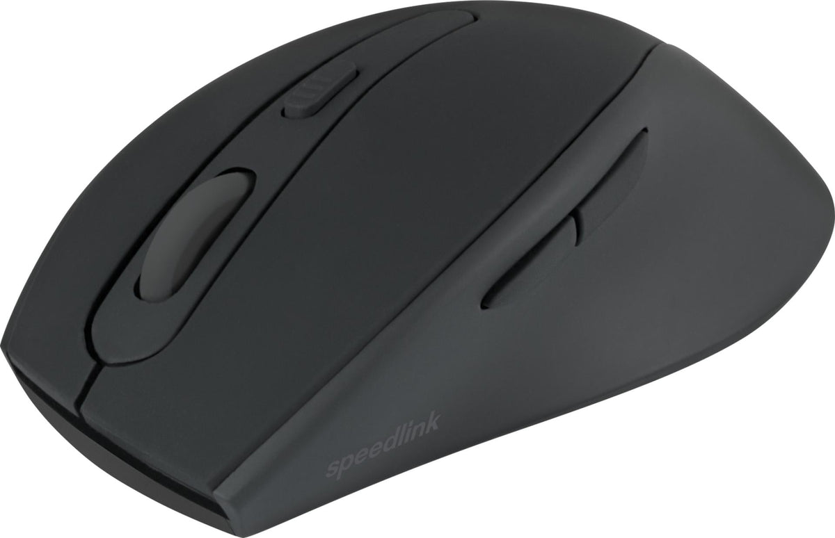 Speedlink - AXON Silent & Antibacterial Rechargeable Mouse - Wireless, USB-A/-C, rubber-black Speedlink