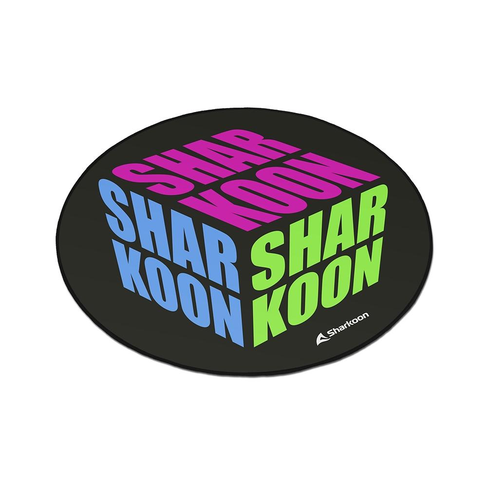 Sharkoon SKILLER SFM11 Cube Pink Green Blue 120cm 5mm Polyester Stitched Anti-Slip Gaming Chair Floor Mat Sharkoon