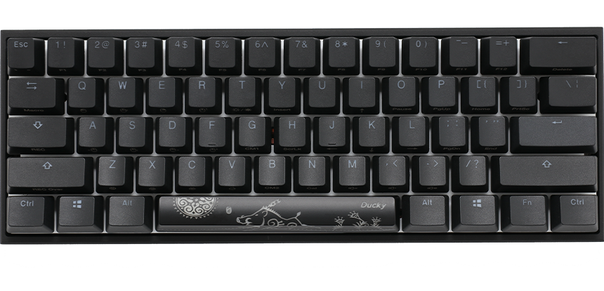 Ducky One 3 - Classic Black / White Nordic - SF 65% - Cherry Silent Red