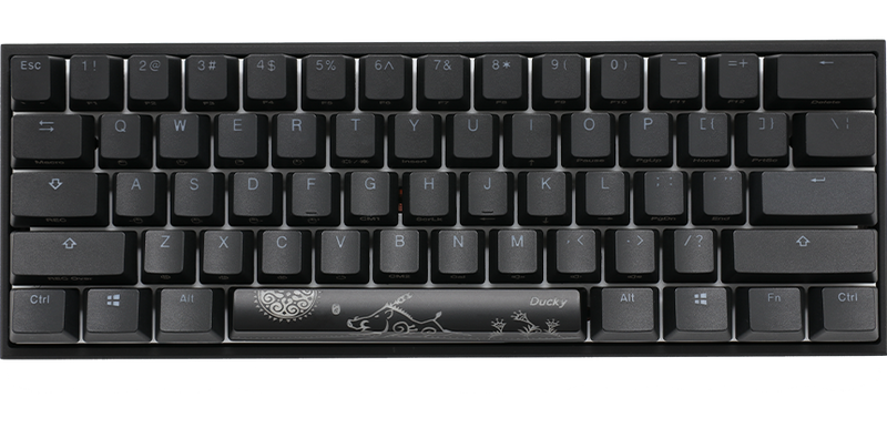 Ducky One 3 - Classic Black / White Nordic - SF 65% - Cherry Silent Red
