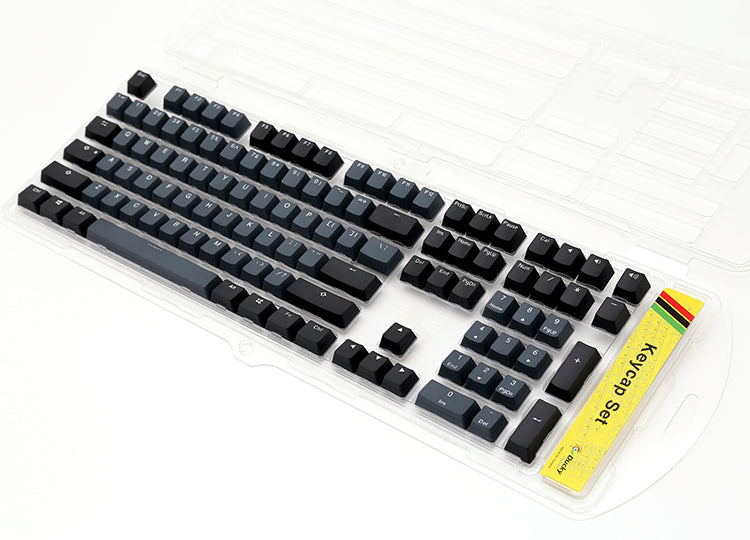 Ducky Skyline Keycap Set - double shot PBT - Grey