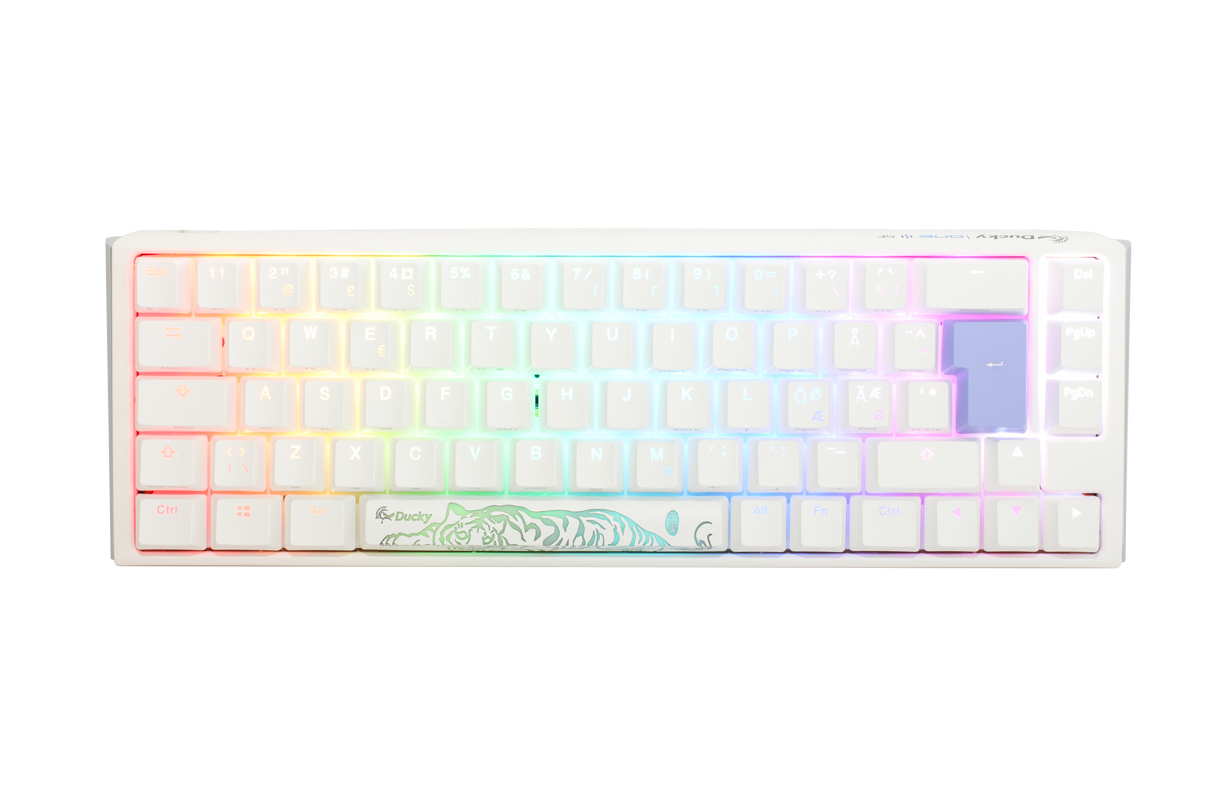 Ducky One 3 - Classic Pure White Nordic - SF 65% - Cherry Silver