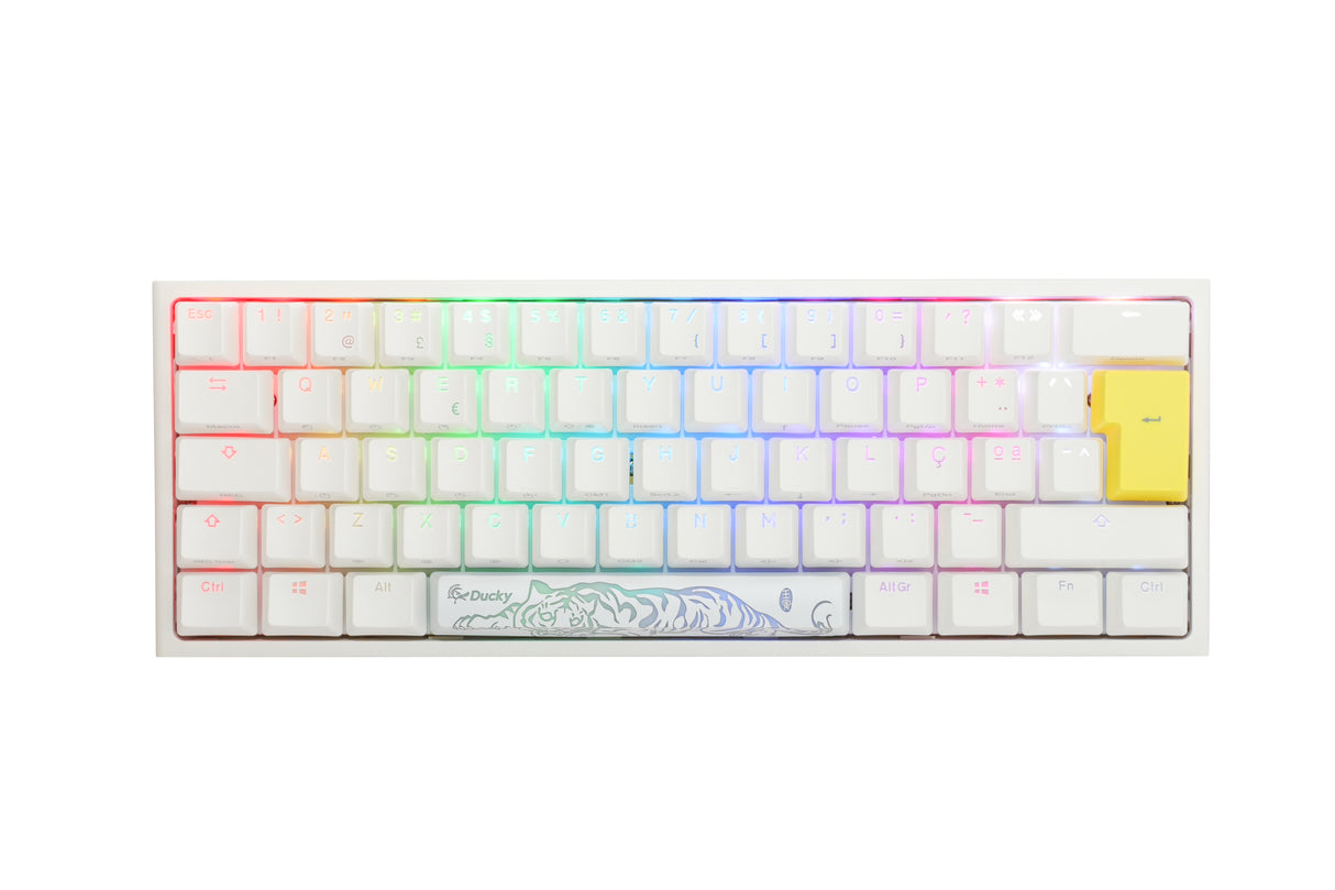 Ducky One 2 Pro - Classic Pure White Nordic - Mini 60% - Kailh Box Red