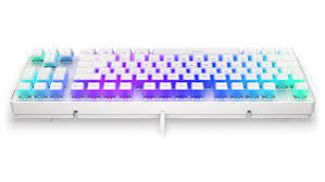 ENDORFY Thock TKL Pudding Onyx White Red Mekanisk Gaming Tastatur