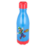 Super Mario - Plastik Vandflaske - Blå - 560 ML