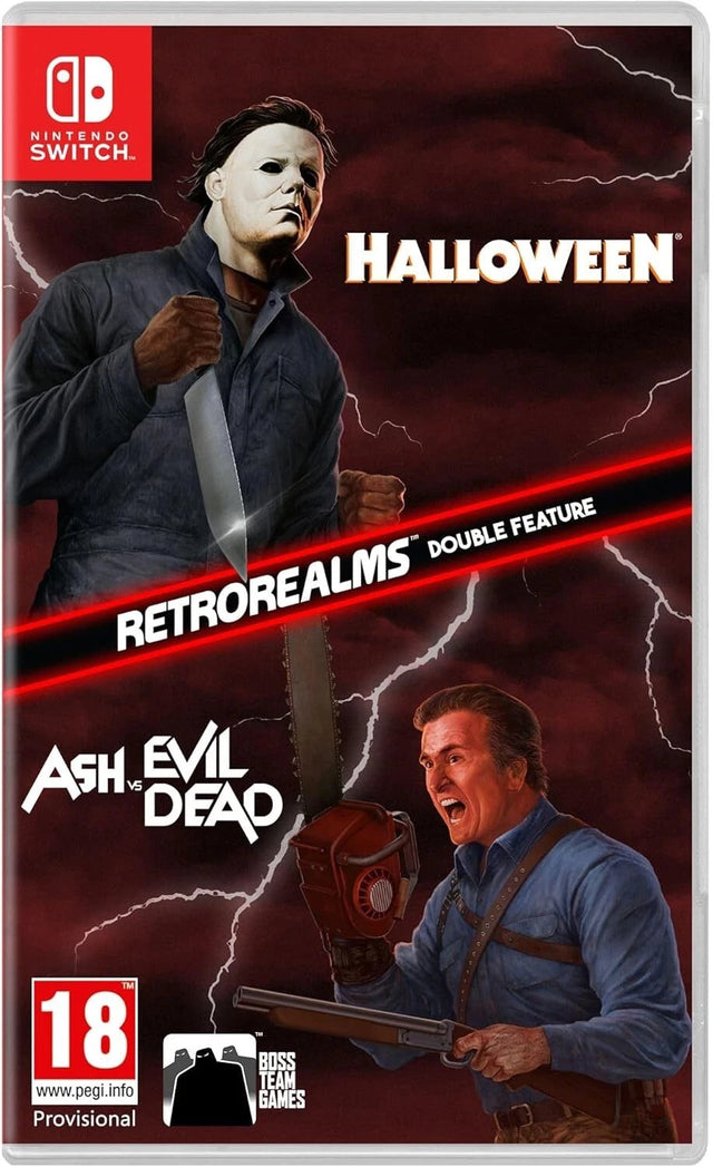 Halloween and Ash vs Evil Dead RetroRealms Double Feature – Nintendo Switch – produktmotiv