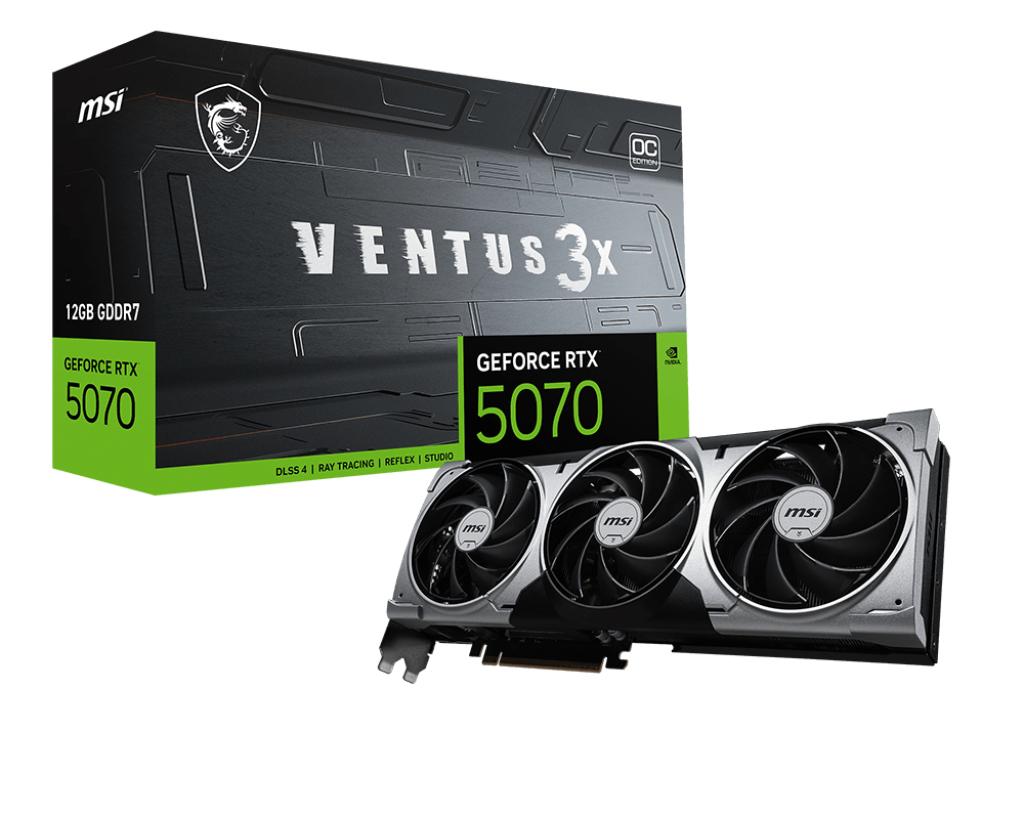 MSI GeForce RTX 5070 12G VENTUS 3X OC MSI