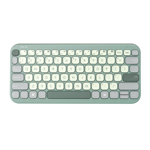 ASUS KW100 KEYBOARD/GN/GE/81 – Grøn, Lysegrøn – Tysk