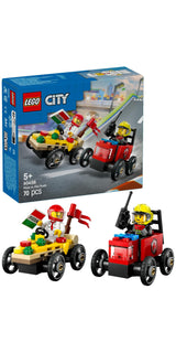 LEGO 60458 City Pizza Delivery Truck vs. Fire Truck LEGO
